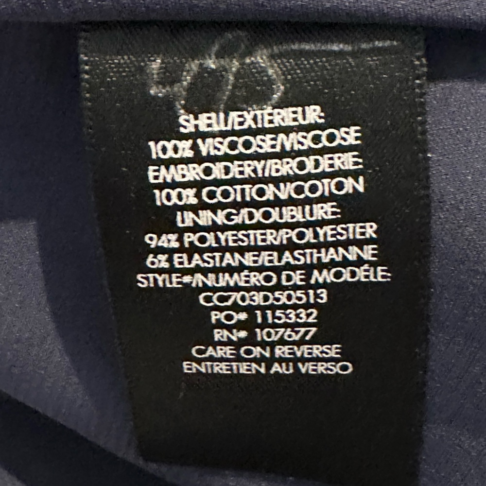 Alice + Olivia Pammy Eyelet Navy Blue - Picture 9 of 9